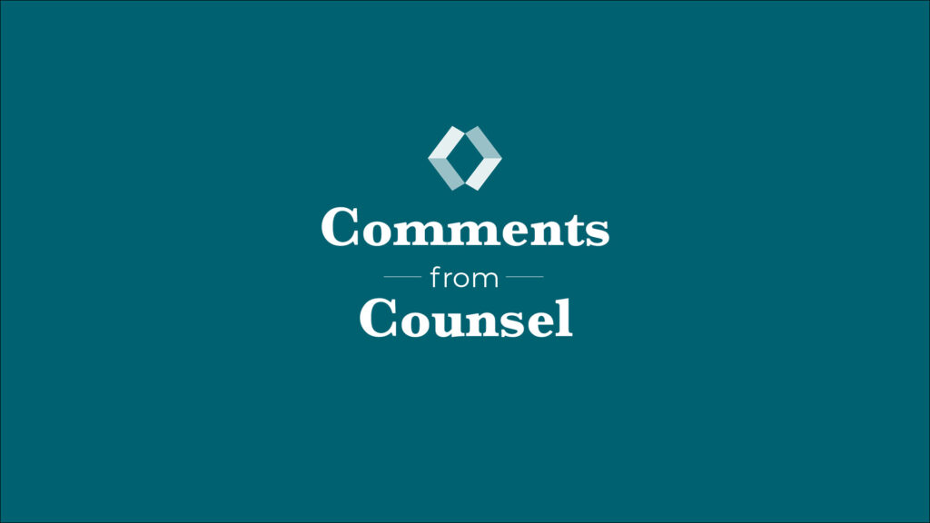 Comments from Counsel image